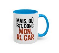 Teecustom Mug Drôle Apéritif Mais Où Est Donc Mon Ri Car - Tasse Humour Sud - Cadeau Original Ami Collègue Papa Noir 325ml Bleu Rouge (Bleu)