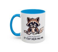 Teecustom Mug Humoristique Raton Laveur - Je fais de mon mieux et c’est déjà pas mal - Tasse Café Motivation Positive 325ml