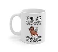 Teecustom Mug Humoristique Sanglier - Tasse Drôle et Déjantée avec Message Rigolo pour Café, Thé, Cadeau Original et Accessoire Unique : Taille - 11oz Taille 11oz