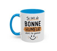 Teecustom Mug Humour Sarcastique - Je Suis de Bonne Humeur Alors Ta Gueule - Cadeau Drôle Ami Collègue 325ml