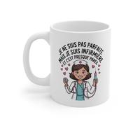 Teecustom Mug Infirmière Humour Tasse Je Ne suis Pas Parfaite mais Je suis Infirmière Cadeau Origina