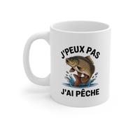 Teecustom Mug J’peux Pas J’Ai Pêche Carpe - Tasse Humour Pêcheur Carnassier - Cadeau Original Homme - Poisson
