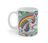 Teecustom Mug Licorne et Dragon - Tasse Magique en Céramique, Amoureux des Univers Fantastiques, enfants et adultes : Taille - 11oz Taille 11oz