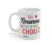 Teecustom Mug Ma Nounou C’est la Plus Chou - Tasse Céramique 325 ml - Cadeau Assistante Maternelle