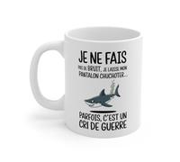 Teecustom Mug Requin Humoristique - Tasse Originale et Drôle au Design Marin : Taille - 11oz Taille 11oz