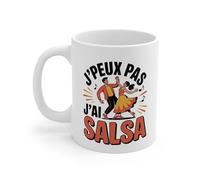 Teecustom Mug Salsa J’peux pas j’ai salsa - Danse Latine Passion - Illustration Couple Salsa Colorée - Tasse Céramique 325ml