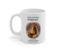 Teecustom Mug Signe Astrologique Capricorne - “Je Ne Suis Pas Parfait Mais Je Suis Capricorne” - Tasse Horoscope Zodiac Cosmique 325ml