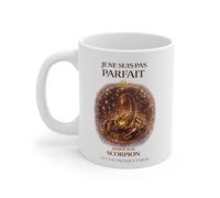 Teecustom Mug Signe Astrologique Scorpion - “Je Ne Suis Pas Parfait Mais Je Suis Scorpion” - Tasse Horoscope Zodiaque 325ml