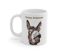 Teecustom Mug Tasse Personnalisable Ane Rigolo - Tasse Humour avec Prénom - Cadeau Humour Fun & Drôle 325ml