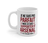 Teecustom Tasse Arsenal Mug Pas Parfait mais Supporter Idée Cadeau Fan Gunners Premier League