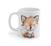 Teecustom Tasse Céramique Renard Mignon - Mug Animaux Doux et Adorable - Cadeau Nature Poétique 325 ml