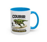 Teecustom Tasse Dinosaure Humoristique - Mug Motivation Course - Parfois On a Tous Besoin d’un Peu de Motivation