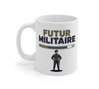 Teecustom Tasse Futur Militaire Garçon - Mug Métier Armée 325ml - Cadeau Vocation Jeune Soldat Défense