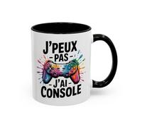 Teecustom Tasse Gamer Humour - Mug J’peux pas j’ai console - Cadeau Geek Gaming - Céramique 325ml