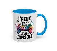 Teecustom Tasse Gamer Humour - Mug J’peux pas j’ai console - Cadeau Geek Gaming - Céramique 325ml
