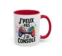 Teecustom Tasse Gamer Humour - Mug J’peux pas j’ai console - Cadeau Geek Gaming - Céramique 325ml