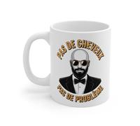 Teecustom Tasse Homme Chauve Classe - Pas de Cheveux Pas de Problème - Cadeau Élégant et Drôle - Mug 325ml