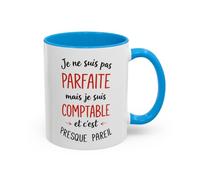Teecustom Tasse Humour Comptable Je Ne Suis Pas Parfaite Mais Comptable - Mug Citation Métier - Cadeau Drôle Comptabilité 325ml