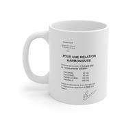 Teecustom Tasse Humour Couple Mug Docteur Love Ordonnance Cadeau Drôle Relation de Couple Céramique 325ml