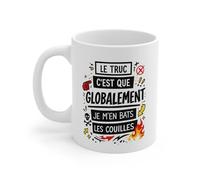 Teecustom Tasse Humour Sarcastique Adulte - Message Décontracté et Ironique - Mug Drôle Cadeau Ami Collègue 325ml