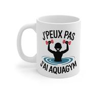 Teecustom Tasse J’peux Pas J’ai Aquagym - Mug Activité Physique Aquatique - Cadeau Humour Bien-Être Fitness Céramique 325ml