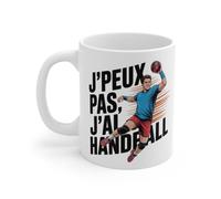 Teecustom Tasse J’Peux Pas j’AI Handball 325ml - Mug Sportif Hand Cadeau Joueur Entraîneur Match Équipe