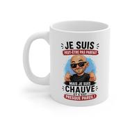 Teecustom Tasse Je Suis Peut-Être Pas Parfait Mais Je Suis Chauve Et C’est Presque Pareil - Mug Humour Chauve Homme 325ml
