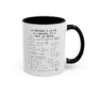 Teecustom Tasse La Réponse à la Vie à l’Univers et à Tout le Reste 42 - Mug Humour Geek Mathématiques Sciences - Cadeau Homme Femme 325ml