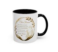 Teecustom Tasse Maman Message Amour 325ml - Mug Céramique Cadeau Mère Élégant Doré Citation Touchante Famille