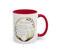 Teecustom Tasse Maman Message Amour 325ml - Mug Céramique Cadeau Mère Élégant Doré Citation Touchante Famille