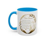 Teecustom Tasse Maman Message Amour 325ml - Mug Céramique Cadeau Mère Élégant Doré Citation Touchante Famille