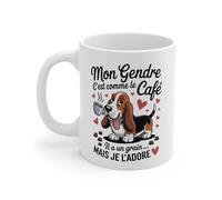 Teecustom Tasse Panda Roux Drôle - Mug Café « J’ai un grain » - Cadeau Humour Mignon et Original 325ml (Gendre)