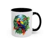 Teecustom Tasse Perroquet Tropical - Mug Oiseau Exotique Jungle - Cadeau Nature Voyage - Céramique 325ml