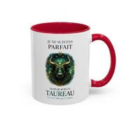 Teecustom Tasse Signe Astrologique Taureau Humour - Je Ne Suis Pas Parfait Mais Je Suis Taureau - Mug Horoscope Cadeau Original