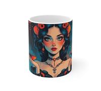 Teecustom Tasse Signe Balance - Mug Zodiaque Céramique 325 ml - Art Mystique Féminin Équilibre et Harmonie - Cadeau Astrologique Élégant