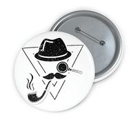 Teegarb Letter Blanket Badge à épingle humoristique pour enquêter sur les journalistes, les hommes et les femmes, les humeurs, les gags, couleur, 2.25"