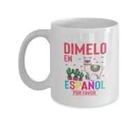 Teegarb Letter Blanket Tasse à café drôle Dimelo En Espanol Por Favor
