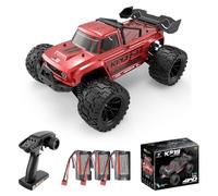 Teeggi 1/14 Voiture télécommandée pour adultes, 75 km/h 3S Batterie Moteur sans balais RC Haute vitesse Offroad Drift Voiture de course, 4WD Off Road Race Buggy, 3 batteries (Rose)