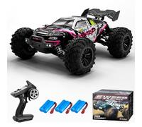 Teeggi 70 km/h Voiture télécommandée pour adultes, 1/16 Moteur sans balais RC Haute vitesse Offroad Drift Voiture de course, 4WD Off Road Race Buggy, 3 batteries