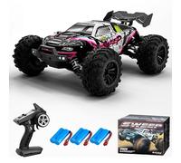 Teeggi 70 km/h Voiture télécommandée pour adultes, 1/16 Moteur sans balais RC Haute vitesse Offroad Drift Voiture de course, Buggy de course tout-terrain 4WD, 3 batteries