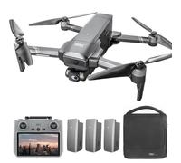 Teeggi F22 S2+ XR Drone avec caméra 4K professionnelle pour adultes, télécommande avec écran, distance de vol de 6 km, évitement des obstacles avant, joint cardan à 2 axes, drones GPS, 3 piles