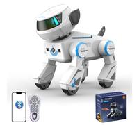 Teeggi Robot télécommandé pour chien de 3 à 12 ans, robot intelligent pour enfants de 3 à 12 ans, interaction chante, danse, chien robot intelligent, prend en charge le contrôle par application