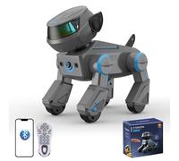 Teeggi Robot télécommandé pour chien de 3 à 12 ans, robot intelligent pour enfants de 3 à 12 ans, interaction chante, danse, chien robot intelligent, prend en charge le contrôle par application