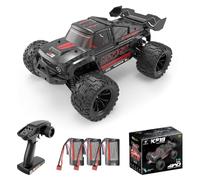 Teeggi Voiture télécommandée 75km/h 3S Batterie, 1:14 Moteur sans balais RC Haute Vitesse Offroad Drift Voiture de course, 4WD Off Road Race Buggy pour Adultes, 3 Batteries (Noir)