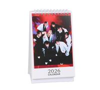 Teegxddy 1 PCS SK4 k-pop Calendrier de bureau 2026,13 x 23 cm creux Calendrier de bureau,Calendrier des produits dérivés de célébrités,k-pop Calendrier photo calendrier,Cadeaux adaptés aux fans(SK4)