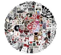 Teegxddy 100psc autocollant sticker stickers velo Y2K Autocollants de Lecture pour Bagage pare-chocs Planche à Roulettes Guitare Bouteille d'eau Adolescents Enfants Filles