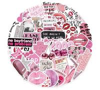 Teegxddy 50psc autocollant sticker stickers velo Y2K Autocollants de Lecture pour Bagage pare-chocs Planche à Roulettes Guitare Bouteille d'eau Adolescents Enfants Filles