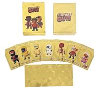 Teegxddy Lot de 110 Cartes Stumble Guys, Édition Dorée (Boîte de Jeu Incluse) | Cartes à Collectionner en Or | Cadeau Anniversaire pour Fans d'Anime & Gamers