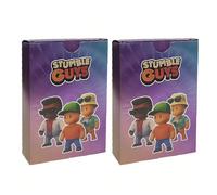 Teegxddy Lot de 110 Cartes Stumble Guys, Version couleur(Boîte de Jeu Incluse) | Cartes à Collectionner en Or | Cadeau Anniversaire pour Fans d'Anime & Gamers
