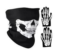 Teegxddy Pasamontañas De Calavera,Braga Cuello,Braga Respirable De Poliéster Para Cuello,Mascarilla Multifuncional Para Adultos Moto/Esquí/Deporte/Ciclismo/Fiesta De Disfraz